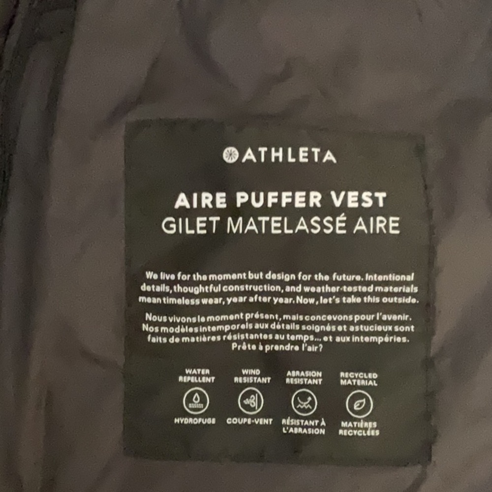 Aire Puffer Vest EUC by Athleta - Picture 7 of 12